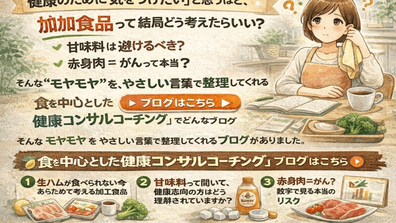 管理栄養士25年の視点がやさしい。「食を中心とした健康コンサルコーチング」ブログ紹介 
