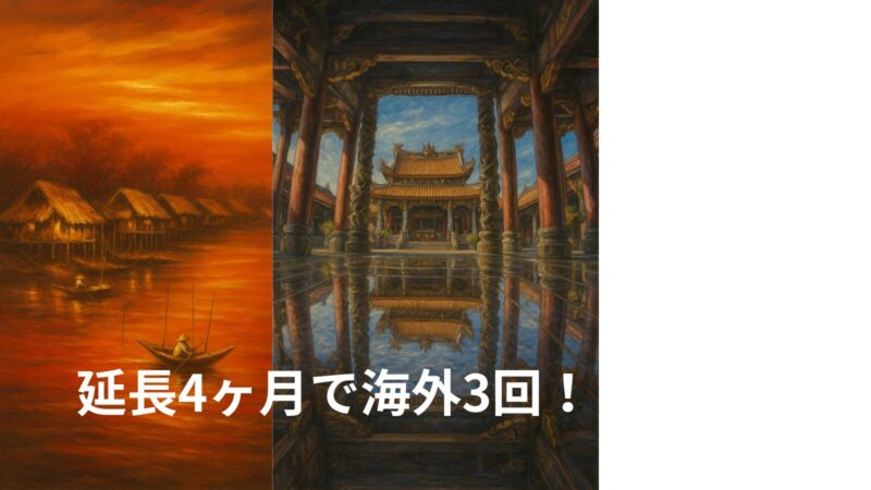 【応援ナース×旅好き必見】契約4ヶ月延長で海外旅行3回叶えた方法とは?